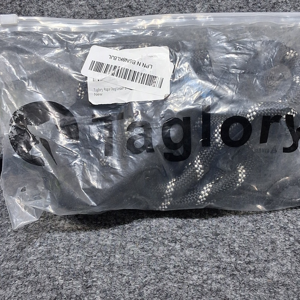 Taglory Rope Dog Leash 4 FT with Comfortable Padded Handle, Highly Reflective Th